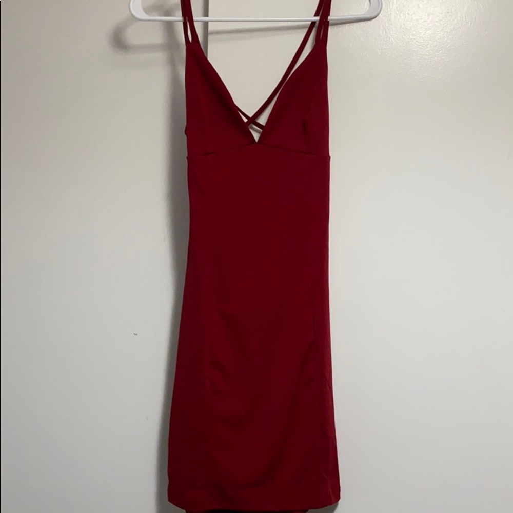 Open back bodycon dress